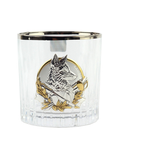 Сіт кришталевих склянок Boss Crystal БОКАЛИ ЛІДЕР ПЛАТИНУМ, 6 келихів, платина, срібло, золото фото №3