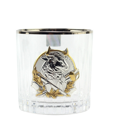 Сіт кришталевих склянок Boss Crystal БОКАЛИ ЛІДЕР ПЛАТИНУМ, 6 келихів, платина, срібло, золото фото №5