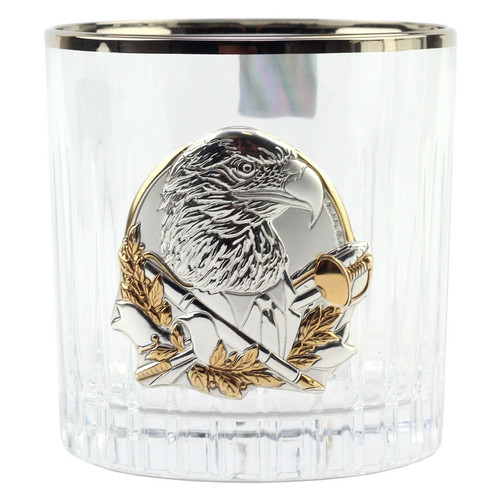 Сіт кришталевих склянок Boss Crystal БОКАЛИ ЛІДЕР ПЛАТИНУМ, 6 келихів, платина, срібло, золото фото №6