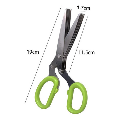 Ножиці для зелені LifeFLUX AIHOME 5 лез зелений (528-2019) фото №7