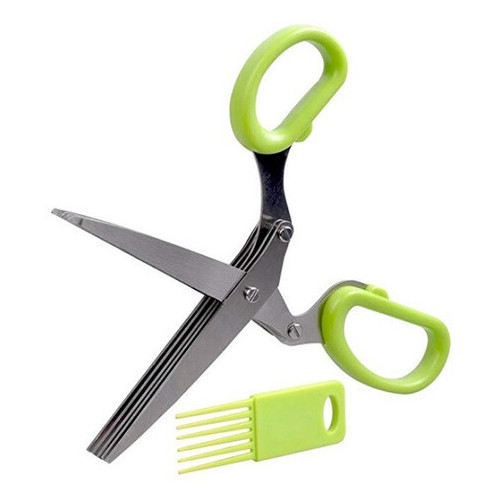 Ножиці для зелені LifeFLUX AIHOME 5 лез зелений (528-2019) фото №1