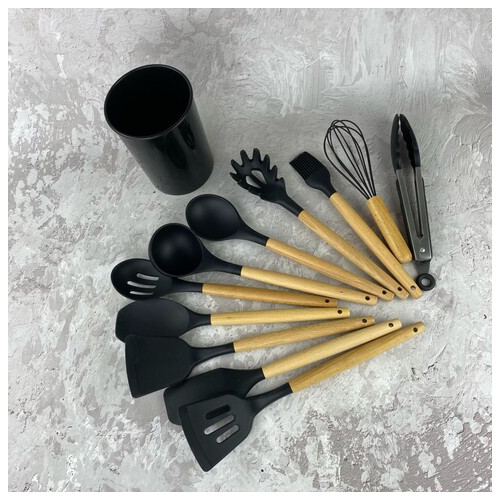 Набір кухонних речей Edenberg EB-3610-Black 12 предметів чорний фото №3