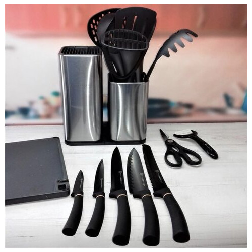 Набір ножів та кухонного приладдя Edenberg EB-3615 15 предметів фото №4
