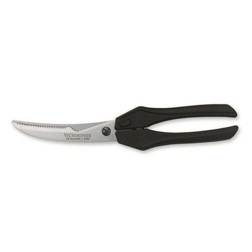 Кухонні ножиці для обробки птиці Victorinox 25 см Чорні (7.6343) фото №1