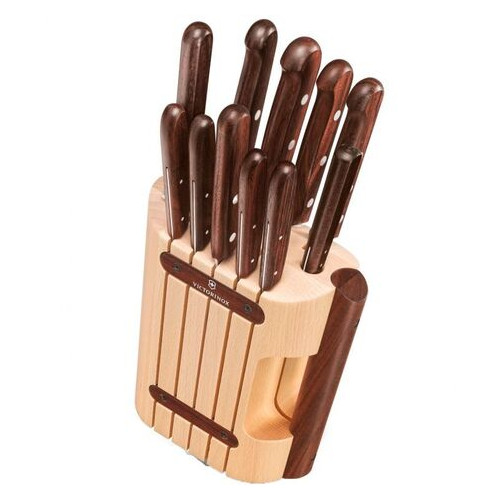 Кухонний набір Victorinox Rosewood Cutlery Block 12 предметів із дерев'яними ручками (5.1150.11) фото №1