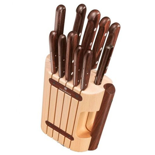 Кухонний набір Victorinox Rosewood Cutlery Block 12 предметів із дерев'яними ручками (5.1150.11) фото №2