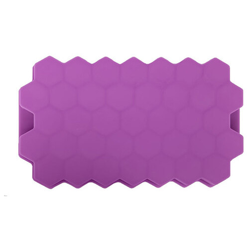 Силіконова форма для льоду CUMENSS Соти Purple фото №2