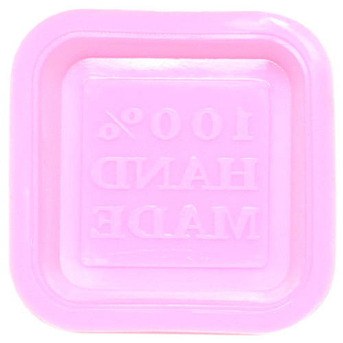 Силіконова форма CUMENSS Handmade-02 Pink для мила квадрат 1 комірка фото №1