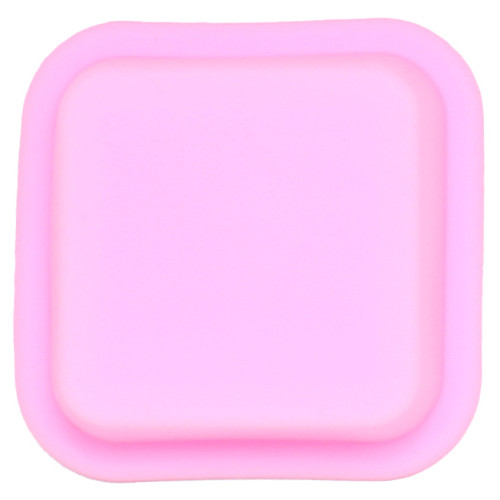 Силіконова форма CUMENSS Handmade-02 Pink для мила квадрат 1 комірка фото №2