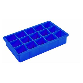 Силіконова форма для льда CUMENSS AI-807 Cube 15 Blue кубики фото №1