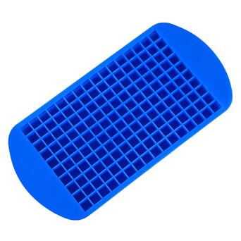 Силіконова форма для льоду CUMENSS B-1010 Blue 160 осередків кубики фото №1