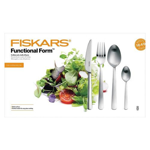 Набір столових приладів Fiskars Functional Form матовий 24 шт (1002961) фото №2
