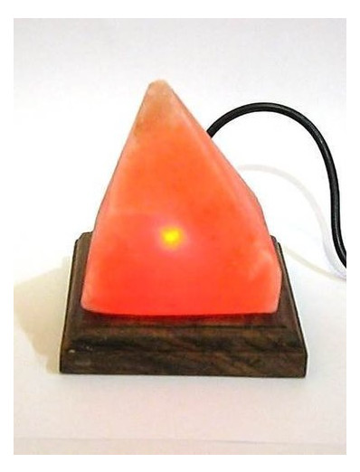 Соляная лампа Даршан USB Пирамида S-03 Гималайская соль 10х9х9 см 24 ящ (25670) фото №1