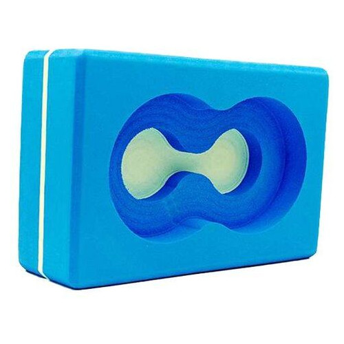 Блок для йоги з отвором FI-5163 Синій (56429129) фото №1