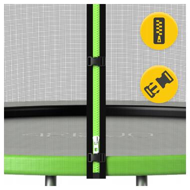 Батут с наружной сеткой 4FIZJO Classic 10FT 312 см Black/Green (P-5907739314130)  фото №8