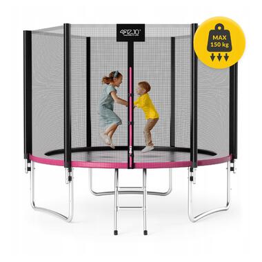 Батут с наружной сеткой 4FIZJO Classic 10FT 312 см Black/Pink (P-5907739314567)  фото №8