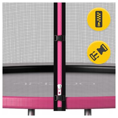 Батут с наружной сеткой 4FIZJO Classic 10FT 312 см Black/Pink (P-5907739314567)  фото №6