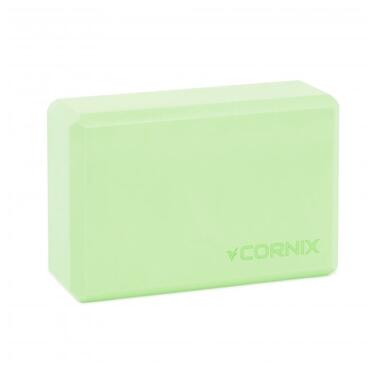 Блок для йоги Cornix EVA 22.8 x 15.2 x 7.6 см XR-0103 Green  фото №1