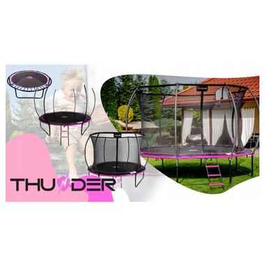 Батут с внутренней сеткой THUNDER Inside Ultra 10FT 312 см Black/Pink  фото №7