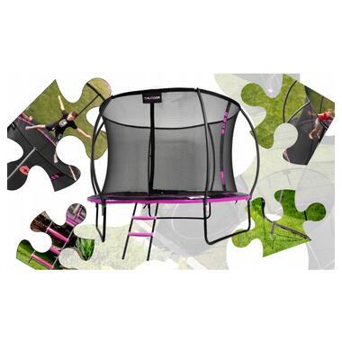 Батут с внутренней сеткой THUNDER Inside Ultra 10FT 312 см Black/Pink  фото №5