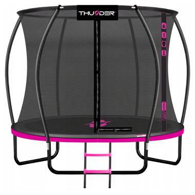 Батут с внутренней сеткой THUNDER Inside Ultra 10FT 312 см Black/Pink  фото №1