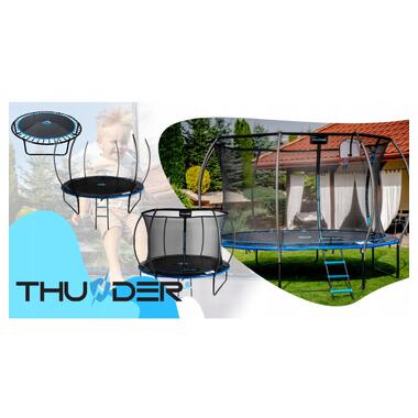 Батут с внутренней сеткой THUNDER Inside Ultra 8FT 255 см Black/Blue  фото №7