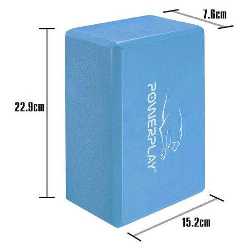 Блок для йоги PowerPlay 4006 Yoga Brick (FO83PP_4006_Blue_Yoga_Brick) фото №2
