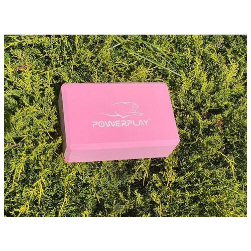 Блок для йоги 2шт. (пара) PowerPlay 4006 Yoga Brick EVA Рожеві фото №9