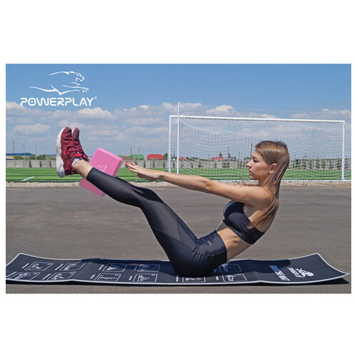 Блок для йоги 2шт. (пара) PowerPlay 4006 Yoga Brick EVA Рожеві фото №8