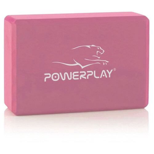 Блок для йоги 2шт. (пара) PowerPlay 4006 Yoga Brick EVA Рожеві фото №2