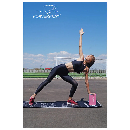 Блок для йоги 2шт. (пара) PowerPlay 4006 Yoga Brick EVA Рожеві фото №6