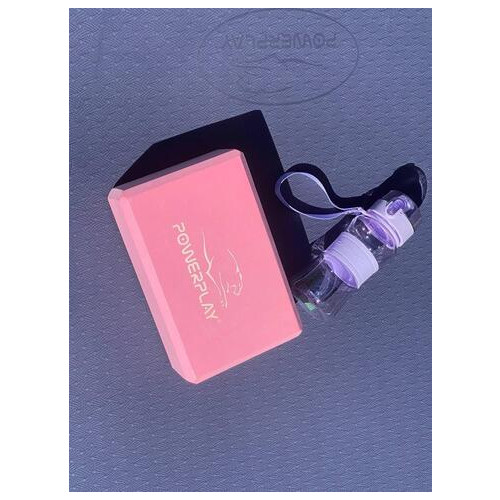Блок для йоги 2шт. (пара) PowerPlay 4006 Yoga Brick EVA Рожеві фото №10