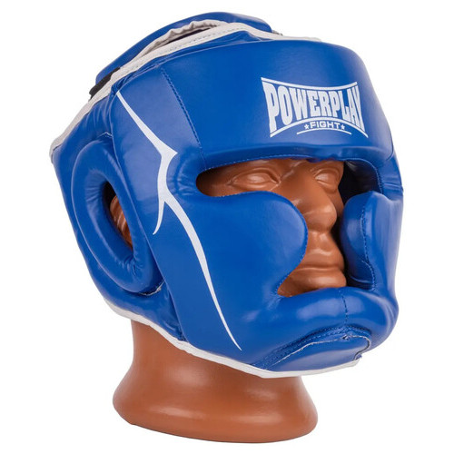 Боксерский шлем тренувальнийPowerPlay 3100 PU Синій XL фото №3