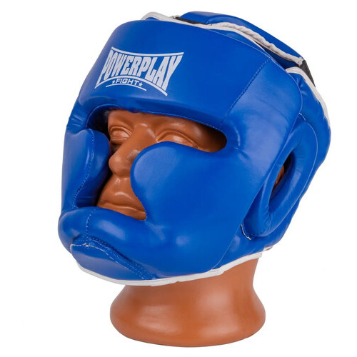 Боксерский шлем тренувальнийPowerPlay 3100 PU Синій XL фото №2