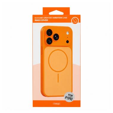 Чехол для смартфона Silicone Creative Variation Case MAG COVER Apple iPhone 15 Pro 4 Orange (MagCOViP15P-4) фото №2