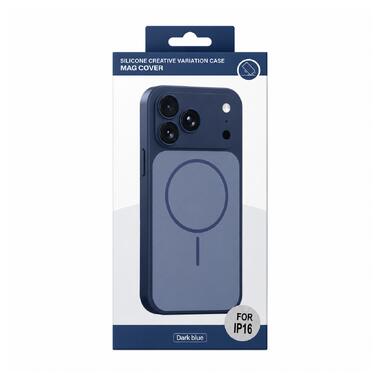 Чехол для смартфона Silicone Creative Variation Case MAG COVER Apple iPhone 16 2 Dark Blue (MagCOViP16-2) фото №2