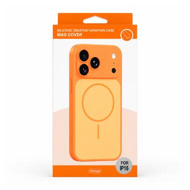 Чехол для смартфона Silicone Creative Variation Case MAG COVER Apple iPhone 16 4 Orange (MagCOViP16-4) фото №2