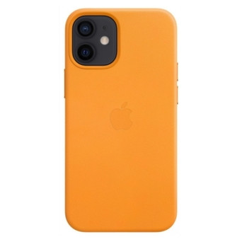 Чохол Leather Case для iPhone 12 mini with magsafe Orange фото №1