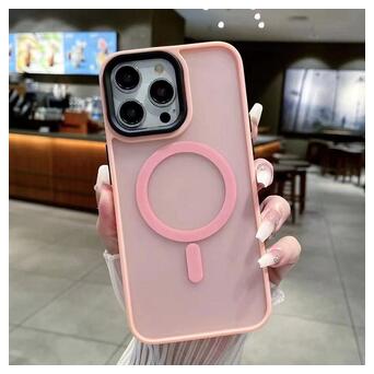 Завантажити MagSafe Cosmic Magnetic Apple iP 14 Pro Max 6.7 2022 Pink (MagColor14ProMaxPink) фото №1