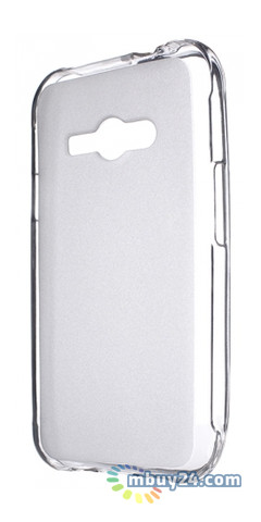 Чохол Drobak Elastic PU для Samsung Galaxy J1 Ace J110H/DS White Clear (216969) фото №1