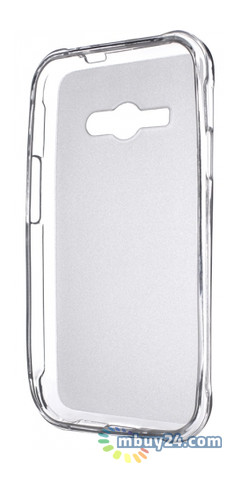 Чохол Drobak Elastic PU для Samsung Galaxy J1 Ace J110H/DS White Clear (216969) фото №2