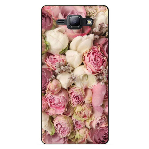 Силіконовий чохол-бампер Coverphone Samsung Galaxy J1 J100 з малюнком Рожеві півонії фото №1