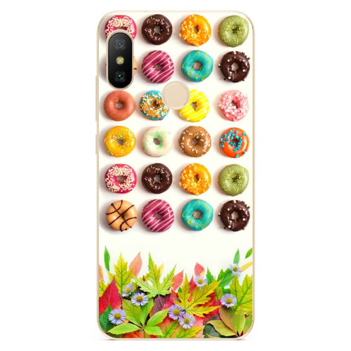 Силіконовий бампер Coverphone Huawei P Smart Plus з малюнком Пончики фото №1