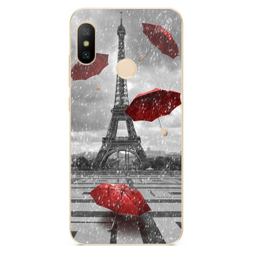 Силіконовий бампер Coverphone Huawei P20 Lite з малюнком Дощ у Парижі фото №1