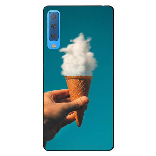 Силіконовий бампер Coverphone Samsung A7 2018 Galaxy A750 з малюнком Рожок з хмарою фото №1