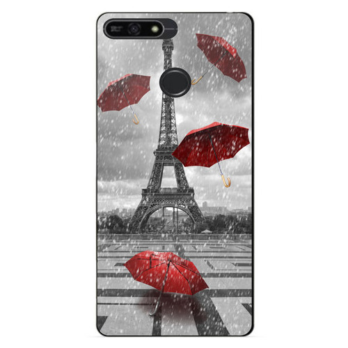 Бампер силіконовий Coverphone Huawei Honor 7a Pro з малюнком Дощ у Парижі фото №1