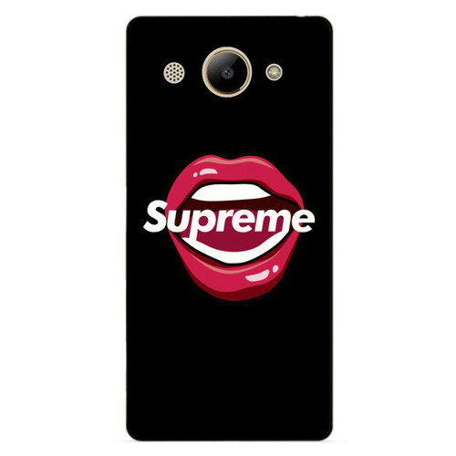 Бампер силіконовий Coverphone Huawei Y3 2017 із малюнком Supreme на губах фото №1