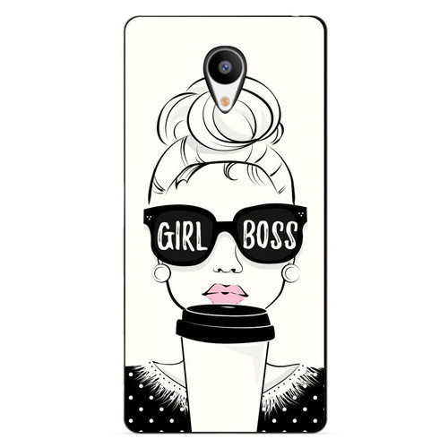 Бампер силіконовий Coverphone Meizu M3s із малюнком Girl Boss фото №1