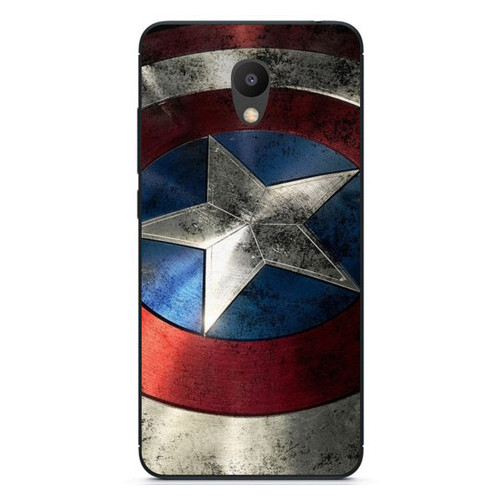 Бампер силіконовий Coverphone Meizu M5 із малюнком Капітан Америка фото №1