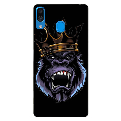 Бампер силіконовий Coverphone Samsung A30 2019 Galaxy A305f з малюнком Мавпа в короні фото №1